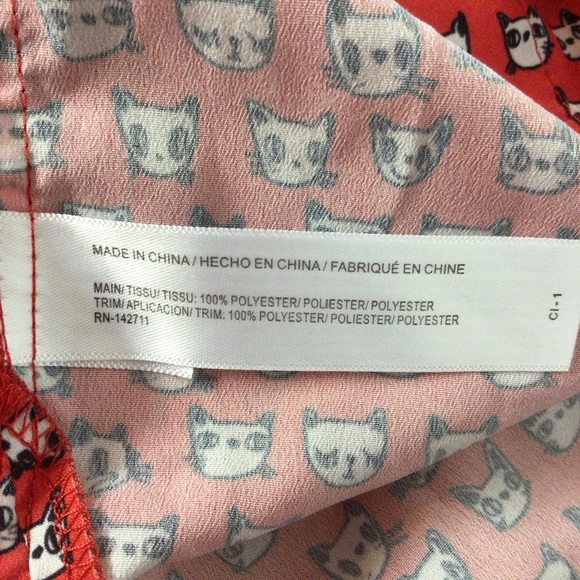 Eloquii red cat/dog print tunic - Picture 6 of 9